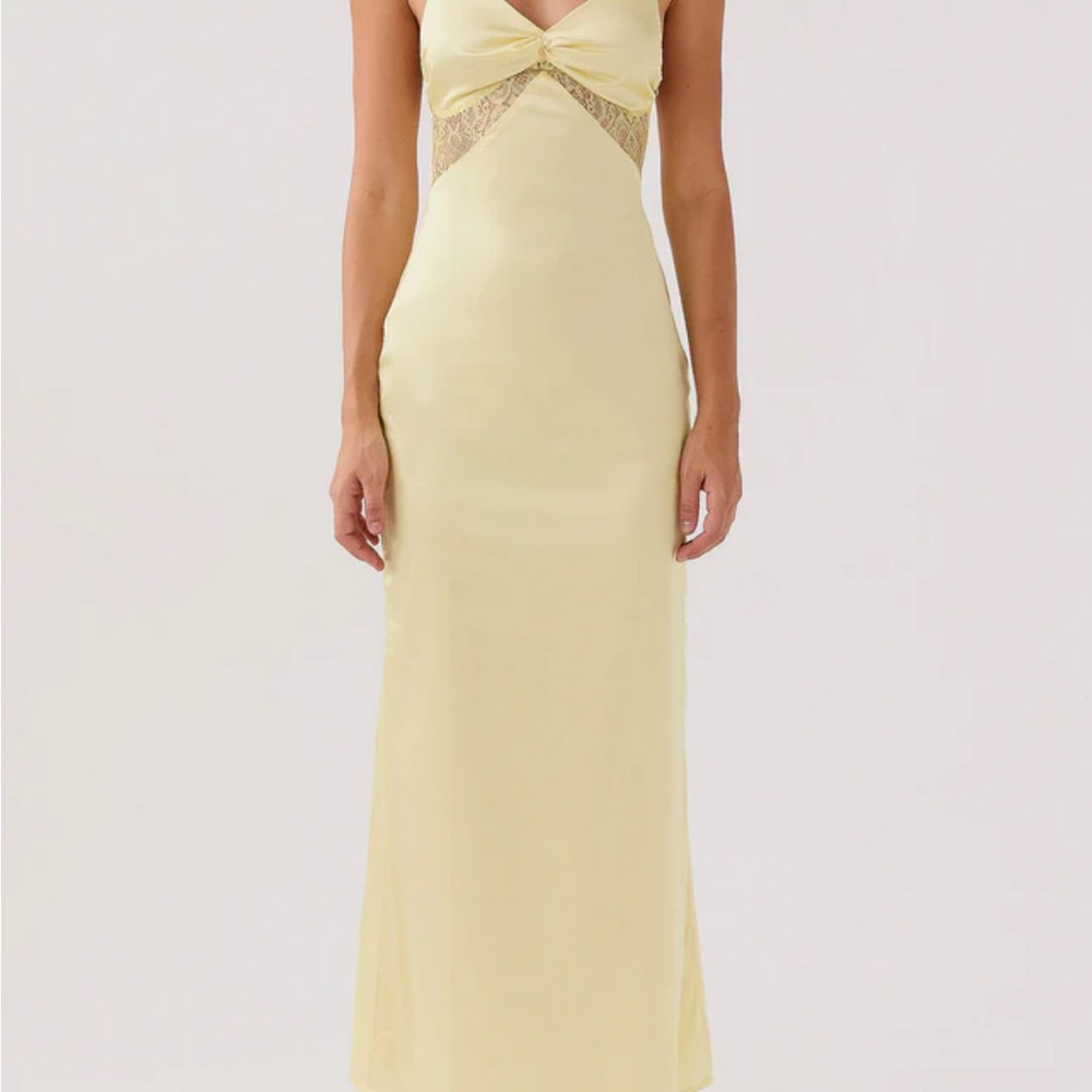 Pepper Mayo Satin Maxi dress